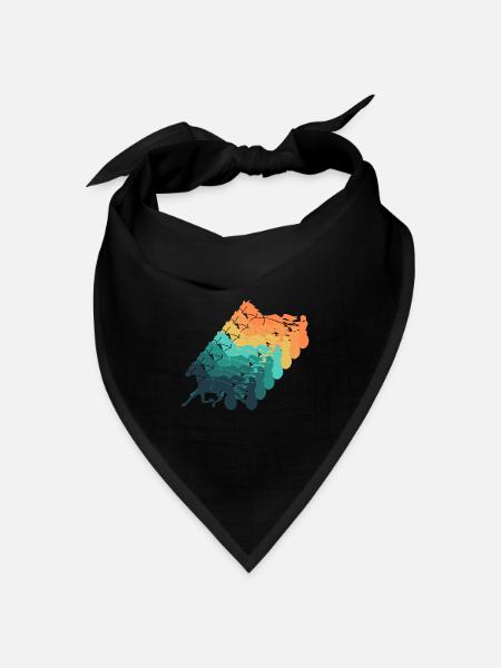 Traber Vintage Geschenk Rennen - Bandana Dreieckstuch - Schwarz