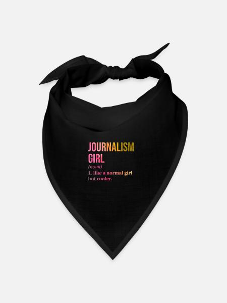 Journalist Journalist Journalist - Bandana Dreieckstuch - Schwarz