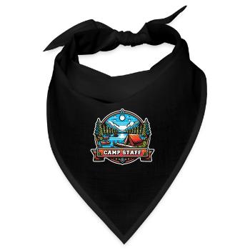 Camp Staff Ferienlager Betreuer Working Holidays - Bandana Dreieckstuch - Schwarz - Vorne