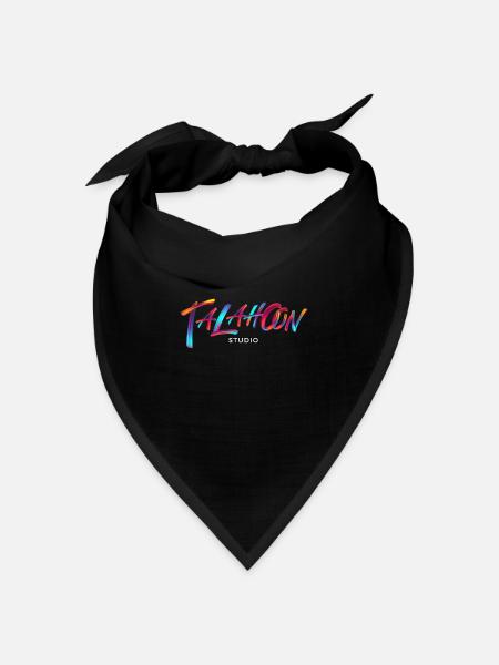 Talahoon Studios Rainbow Brushed - Bandana Dreieckstuch - Schwarz
