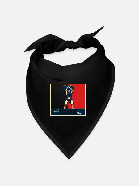 Der einzige Club der Stadt Transparent - Bandana Dreieckstuch - Schwarz