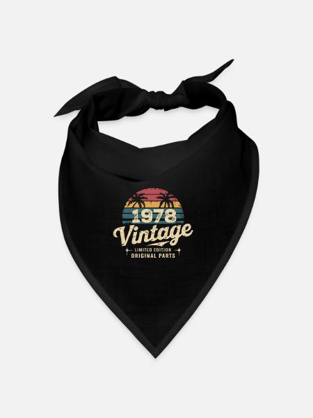 Großartig seit 1978 1978 Geburtstagsgeschenk - Bandana Dreieckstuch - Schwarz