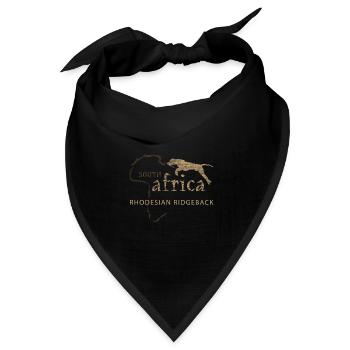 Rhodesian Ridgeback DD - Bandana Dreieckstuch - Schwarz - Vorne