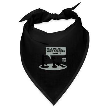chainsawdummy - Bandana Dreieckstuch - Schwarz - Vorne