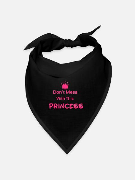 Princess - Bandana Dreieckstuch - Schwarz