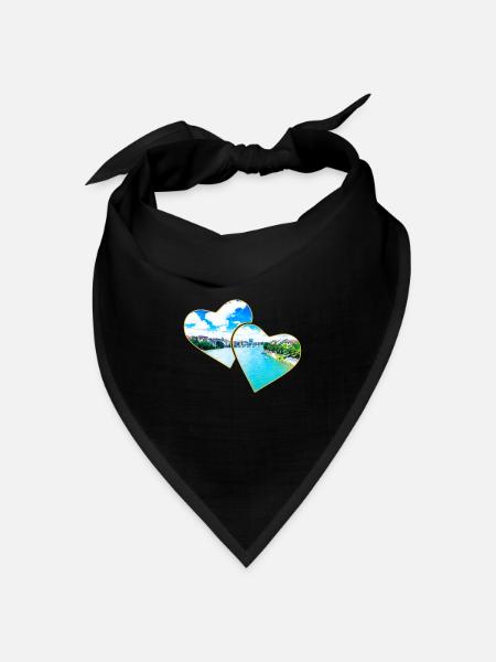 Basel - Bandana Dreieckstuch - Schwarz