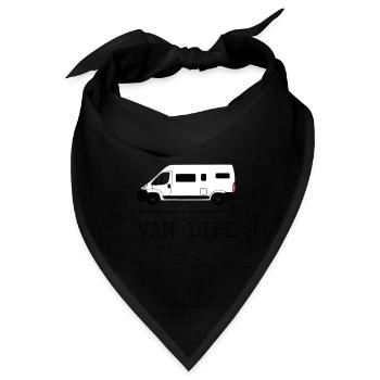Van Leben - Bandana Dreieckstuch - Schwarz - Vorne