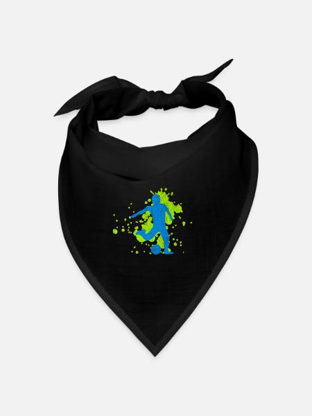 fussball | fußball | fussballer | fußballer - Bandana Dreieckstuch - Schwarz