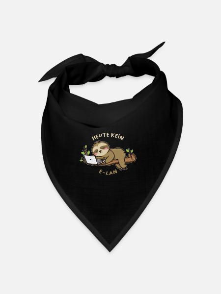Homeschooling Homeoffice Schule Schüler E - Lan w- - Bandana Dreieckstuch - Schwarz