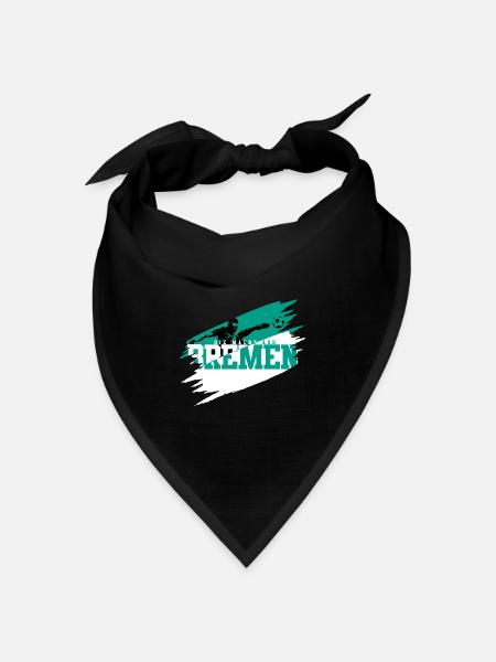 Die Macht aus Bremen Fussball - Bandana Dreieckstuch - Schwarz