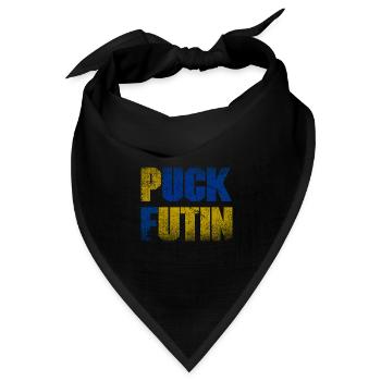 Puck Futin - Bandana Dreieckstuch - Schwarz - Vorne