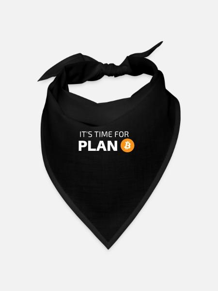 ES IST ZEIT FÜR PLAN B - Bandana Dreieckstuch - Schwarz