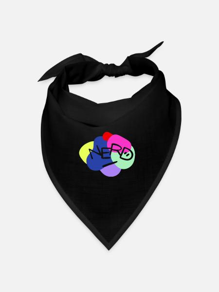 NERD - Bandana Dreieckstuch - Schwarz
