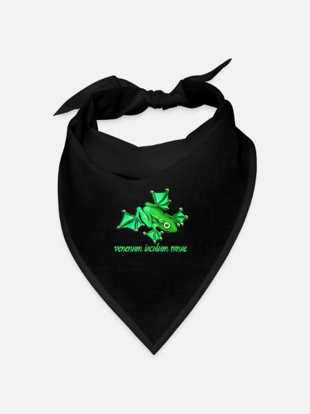 Giftfrosch - Bandana Dreieckstuch - Schwarz