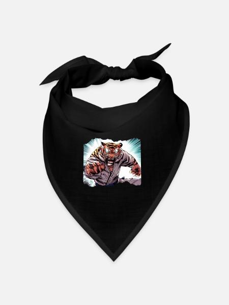 Karate Judo Japanisch - Bandana Dreieckstuch - Schwarz