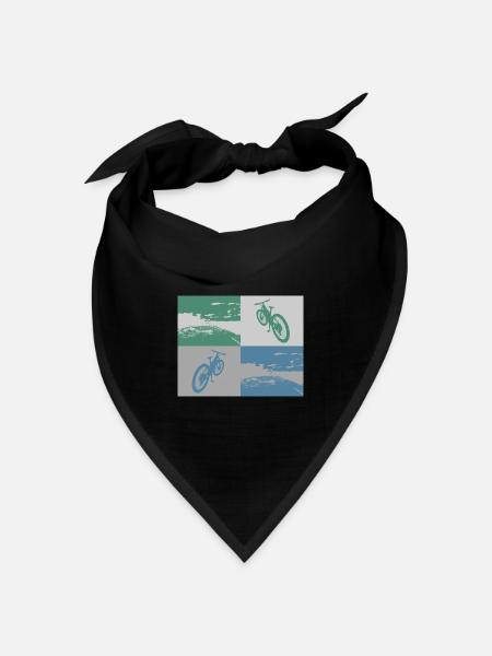 MTB Pop Art metallic - Bandana Dreieckstuch - Schwarz