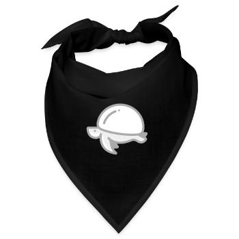 Meeresschutz - Bandana Dreieckstuch - Schwarz - Vorne