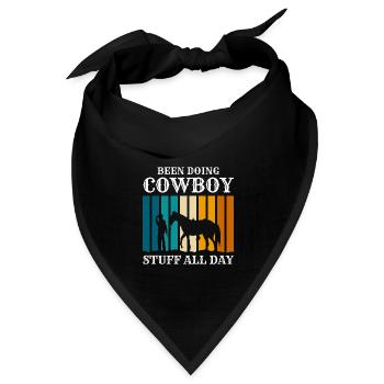 Rodeo Freiheit Reitsport - Bandana Dreieckstuch - Schwarz - Vorne