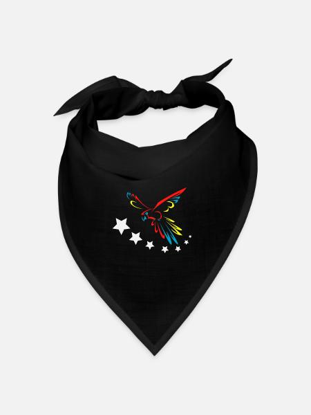 Ara-Flagge - Bandana Dreieckstuch - Schwarz