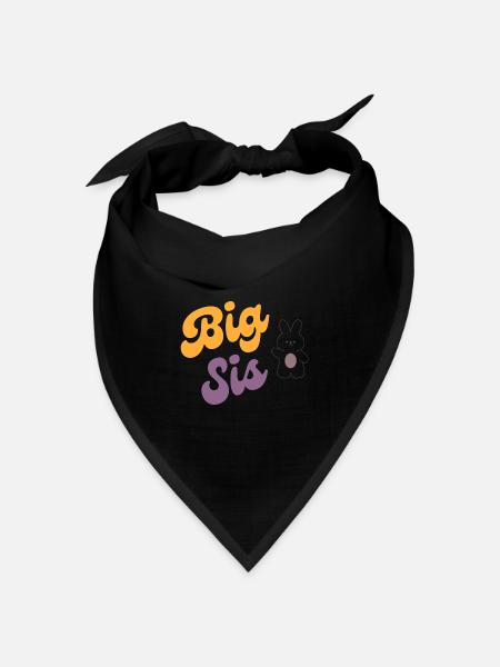 BIG SIS - Bandana Dreieckstuch - Schwarz