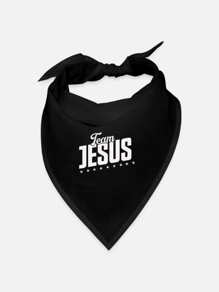 team jesus - Bandana Dreieckstuch - Schwarz