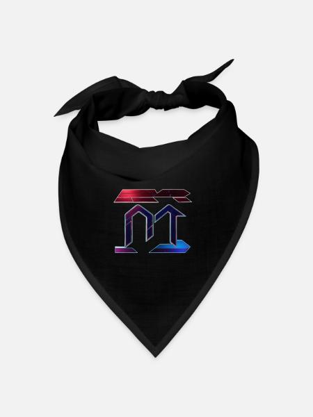 die Nachricht - Bandana Dreieckstuch - Schwarz
