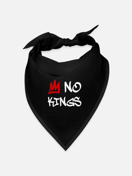 No Kings in America since 1776 - Bandana Dreieckstuch - Schwarz