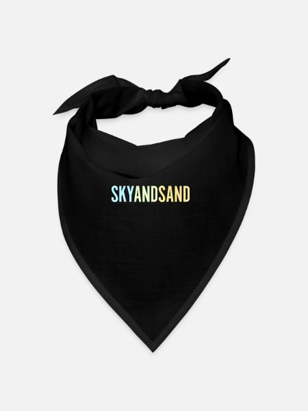 Sky And Sand - Bandana Dreieckstuch - Schwarz