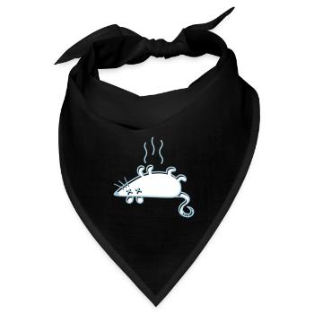 Eine tote Maus - Bandana Dreieckstuch - Schwarz - Vorne