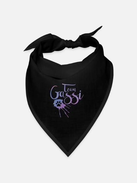 Team Gassi - Bandana Dreieckstuch - Schwarz