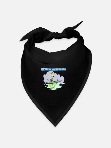 SEEHASEN - Bandana Dreieckstuch - Schwarz
