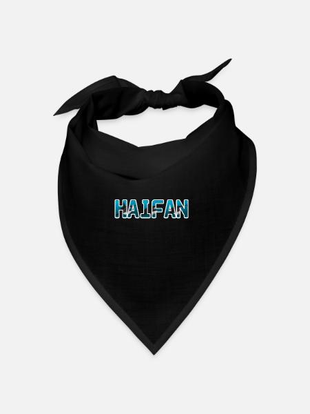 Hai Haie Fan Tier Tiere Meer Spruch - Bandana Dreieckstuch - Schwarz