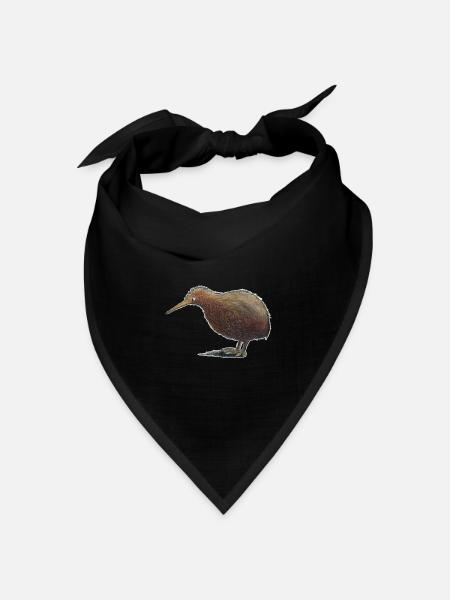 Kiwi - Bandana Dreieckstuch - Schwarz