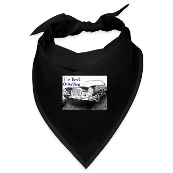 Das Beste oder nichts - Bandana Dreieckstuch - Schwarz - Vorne