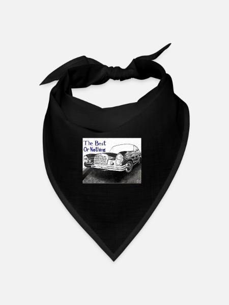 Das Beste oder nichts - Bandana Dreieckstuch - Schwarz