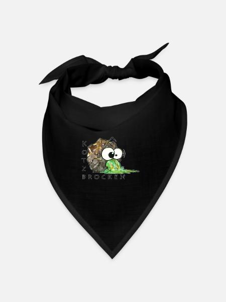 Kotzbrocken - Bandana Dreieckstuch - Schwarz
