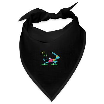 SPORTKANINCHEN 3,2,1 ... - Bandana Dreieckstuch - Schwarz - Vorne