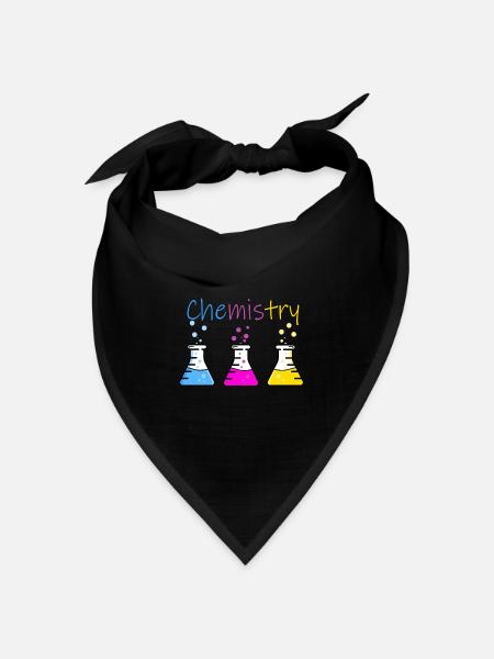 Chemie - Fantastisches Desing! :) - Bandana Dreieckstuch - Schwarz