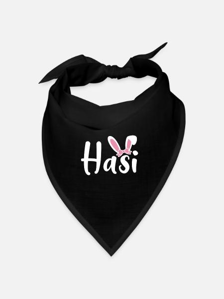Hasi - Bandana Dreieckstuch - Schwarz