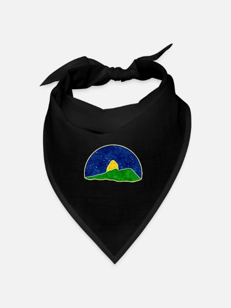 RioBrasil - Bandana Dreieckstuch - Schwarz