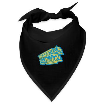 Money Maker Selfmade Dollar - Bandana Dreieckstuch - Schwarz - Vorne