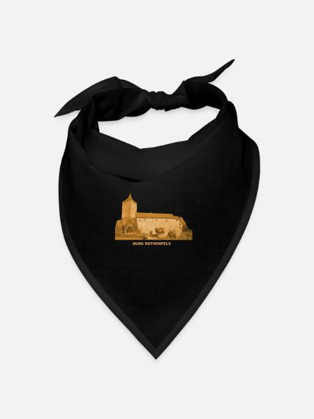 Rothenfels Burg Jugendburg Unterfranken Bayern - Bandana Dreieckstuch - Schwarz