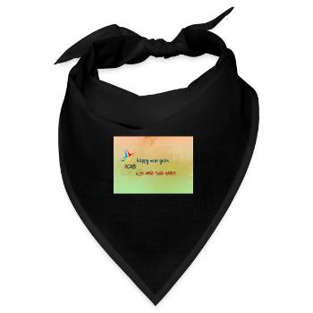Arthin new year - Bandana Dreieckstuch - Schwarz - Vorne