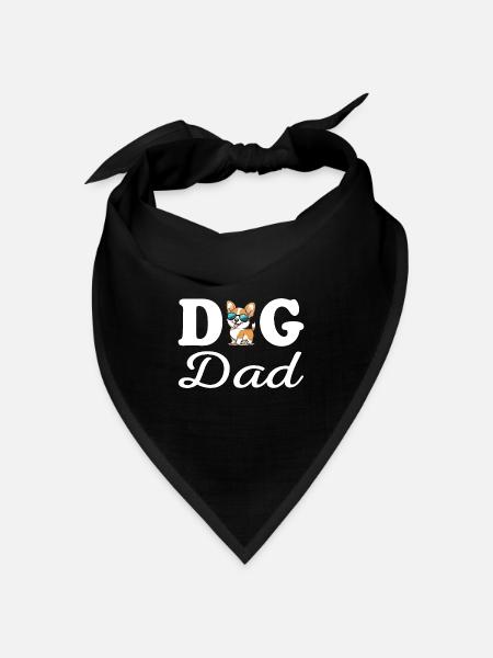 Dog Dad - Bandana Dreieckstuch - Schwarz