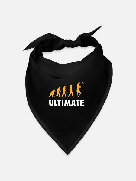 Ultimate Frisbee Wurfscheibe - Bandana Dreieckstuch - Schwarz