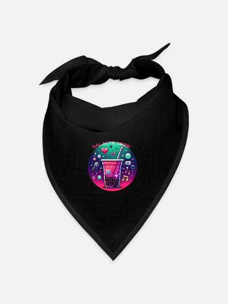 Galaktisches Boba-Vergnügen - Bandana Dreieckstuch - Schwarz
