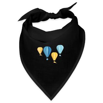 Fliegende Träume - Bandana Dreieckstuch - Schwarz - Vorne