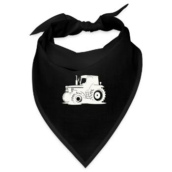 Traktor - Bandana Dreieckstuch - Schwarz - Vorne