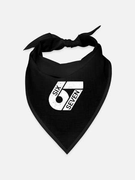Six Seven Meme - Bandana Dreieckstuch - Schwarz