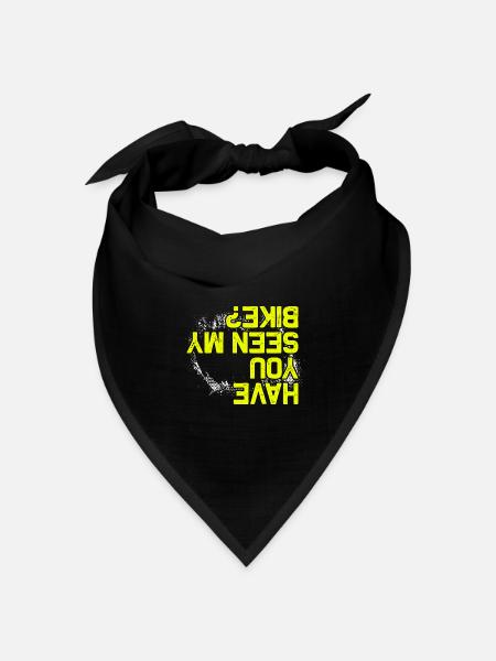 Seen my bike? Fahrrad Mountainbike MTB Downhill - Bandana Dreieckstuch - Schwarz